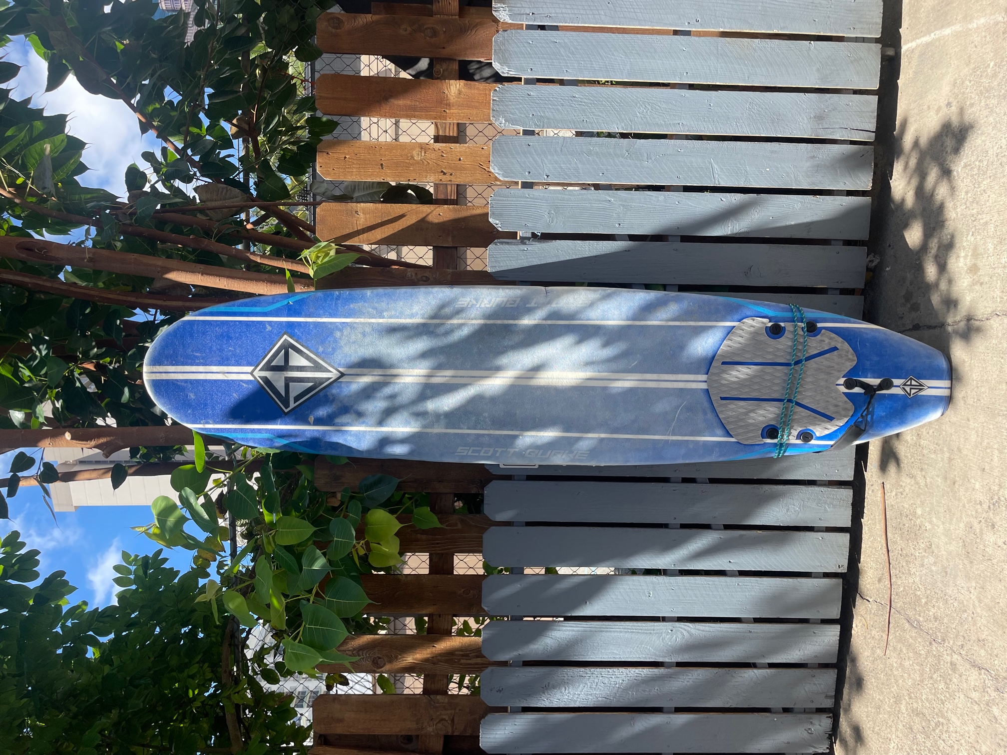 新品　SCOTT BURKE サーフボード Shortboard Surf Victory Soft Wide 8´0´´ Surfboard Blue